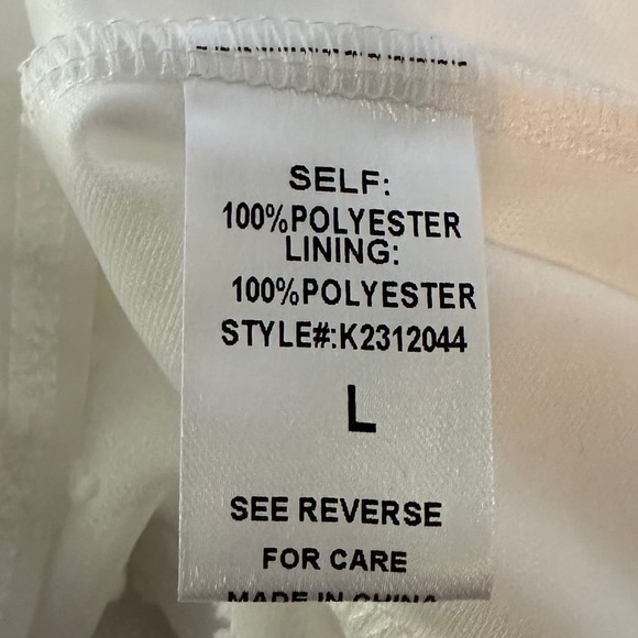 Annva U.S.A. Women’s Sz Lg White Sleeveless Lined Blouse NWOT, V496 - Picture 13 of 13